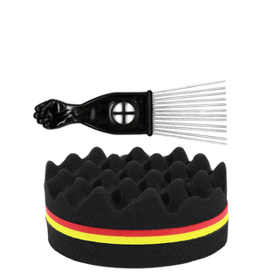 Ensemble de peigne à boucles torsadées <span class=keywords><strong>Afro</strong></span> en ABS OEM, éponge à boucles torsadées, <span class=keywords><strong>brosse</strong></span> à <span class=keywords><strong>cheveux</strong></span> pour extensions, peigne à dents larges - Product Image 6