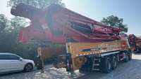 Nouvelle Arrivée 2023 Sanys Benz Chassis Peinture d'Origine Camion Pompe à Béton Diesel 6 Sections Moteur EURO 5 Émissions 62m Vertical