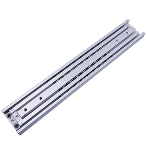 Glissières de tiroir modernes en aluminium robustes, rails linéaires sur mesure, gris foncé, pour meubles de cuisine - Product Image 1