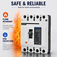 Disjoncteur à boîtier moulé 250A 4 pôles 400/690V à déclenchement thermomagnétique MCCB, interrupteur de déconnexion CA pour systèmes d'alimentation industriels