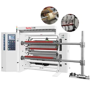 Automatic hot sale paper jumbo roll slitting machine for plastic max speed 400m/min
