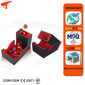 Torson Foldable Premium PU Leather Dice Roller <b>Tower</b> Portable Magnetic Tray Box RPG DND Eco-Friendly Table <b>Game</b> - Product Image 1