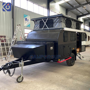 Remorque de voyage CAMPTRL Adventure avec boîte de rangement avant et <span class=keywords><strong>porte</strong></span>-vélos, prête pour l'équipement des passionnés de plein air - Product Image 2