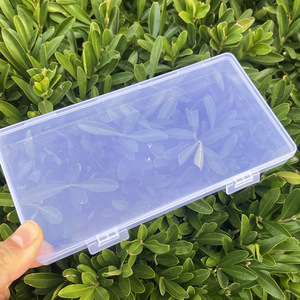 Kh54 Double Hook <b>Empty</b> <b>Box</b> Transparent Plastic Storage <b>Box</b> For Fishing Tackle And Craft Supplies Desktop Organizer Universal Use - Product Image 2