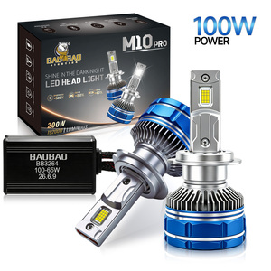 BB3264 M10 Phare LED <span class=keywords><strong>de</strong></span> véhicule, faisceau direct <span class=keywords><strong>blanc</strong></span>, boîtier <span class=keywords><strong>rouge</strong></span>, large compatibilité H4 H7 H11 9005 9006 H1 H8 9007 880 9012 D2H, approvisionnement en gros - Product Image 1