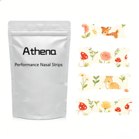 Expédition rapide Athena Innovation Bandes nasales sûres Hypoallergéniques Sans latex Logo imprimé Bandes nasales adaptées au sommeil