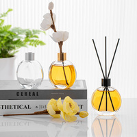 Vente en gros de flacons diffuseurs d'huiles essentielles en verre transparent de 100 ml avec boîte cadeau élégante pour la maison et les spas