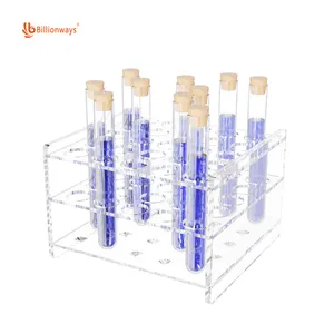 Clear Acrylic Test Tube Holders Tube Display Stand Rack With 12 Holes For Dental Impression Syringe Acrylic Pipette Stand