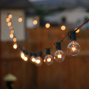 <span class=keywords><strong>Guirnalda</strong></span> de Luces Navideñas de 25 Pies/50 Pies con <span class=keywords><strong>Bombillas</strong></span> Edison G40 Transparentes con Base E12, <span class=keywords><strong>Bombillas</strong></span> Vintage de Bola Transparente para Exteriores, Patio, Decoración Colgante - Product Image 2