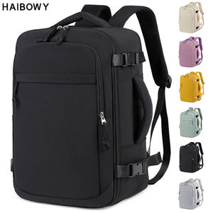 HAIBOWY Multi-purpose Custom Design Durable Business Travel 180-Degree Opening Closing Oxford <strong>Laptop</strong> <strong>Backpack</strong> for Short Trip - Product Image 1