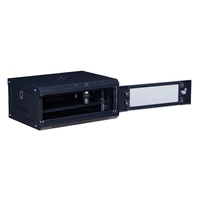 Armoire réseau murale 4u 19 pouces, boîtier de câblage G, boîte murale de télécommunication, mini rack de serveur, porte en verre, petit rack réseau