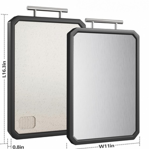 <span class=keywords><strong>Tabla</strong></span> <span class=keywords><strong>de</strong></span> <span class=keywords><strong>Cortar</strong></span> <span class=keywords><strong>de</strong></span> Titanio 100% Puro <span class=keywords><strong>de</strong></span> Doble Cara, Grado Médico, Segura <span class=keywords><strong>para</strong></span> Alimentos, <span class=keywords><strong>con</strong></span> Bordes Antideslizantes <span class=keywords><strong>para</strong></span> el Hogar y Camping - Product Image 2