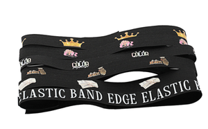 Band Elastis Custom Logo MOQ Rendah, Band Edge Slayer Adjustable dengan Logo Cetak, Band Elastis untuk Wig dengan Harga Promosi yang Murah - Product Image 5