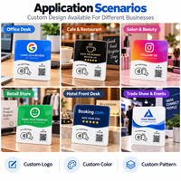 Carte NFC personnalisée pour avis Google, autocollant de table en acrylique reprogrammable, taper pour évaluer, collecter les commentaires pour l'industrie hôtelière
