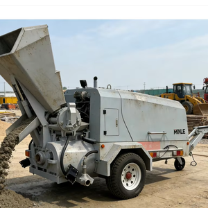 Bomba de mortero semiseca con motor, estructura de alta resistencia, transporte horizontal de 180 m, sistema de accionamiento de alta potencia - Product Image 1