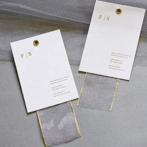 DP153 de callos hebilla de hierro cinta blanco especial de <span class=keywords><strong>ropa</strong></span> de etiqueta colgante personalizado de impresión de marca de <span class=keywords><strong>nombre</strong></span> etiquetas de prendas de vestir - Product Image 5