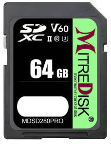 Tarjeta de Memoria Digital Segura, Material Plástico, Cámara Profesional, Video, Velocidad Extrema Pro U3 Clase 10 A1 MDSD280PRO - Product Image 3