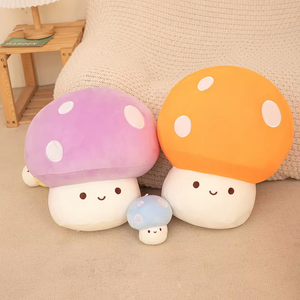 ตุ๊กตาเห็ดน่ารัก สีสันสดใส ใช้เป็นหมอนอิงและหมอนรองหลังสำหรับเด็ก ตกแต่งโซฟาและบ้าน - Product Image 3