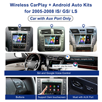 Exploter GPS sans fil Android Auto CarPlay MirrorLink/AirPlay pour Toyota Lexus LX570 LS460 ES GS 2006-2008 LVDS CE