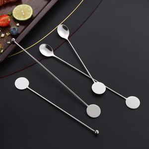 304 Thép Không Gỉ Dài Xử Lý Sáng Tạo Vòng Dấu Hiệu Thanh Bartender Stick Gió Muỗng Cho Đảng Cốc Khuấy Muỗng Quà Tặng - Product Image 3