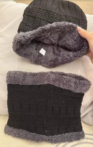 Conjunto de Gorro, Bufanda y Guantes de Invierno para Hombre, a Prueba de Viento, Cuello Cálido de Punto, 3 Piezas, para Ciclismo - Product Image 5
