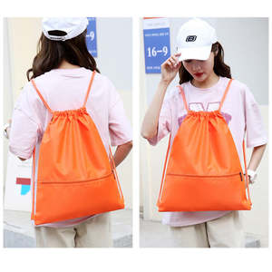 대용량 방수 나일론 스트링 백팩 스포츠 여행 폴리에스터 드로스트링 백 농구 드로스트링 백팩 - Product Image 4