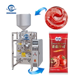 Nhà Máy Giá Nhỏ Phía Sau Niêm Phong Chất Lỏng Dán Mứt Sữa Ketchup Gói Dọc Điền Pouch Nước Khoáng Đóng Gói Máy - Product Image 1