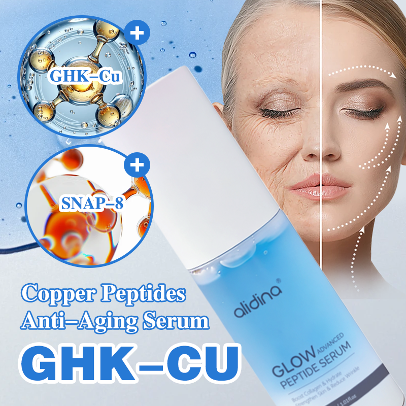 ZS Newest Copper Peptide Glow Activating Serum GHK-CU Age Reversal Moisturizer Boosts Elasticity & Radiance, Smooths Fine Lines