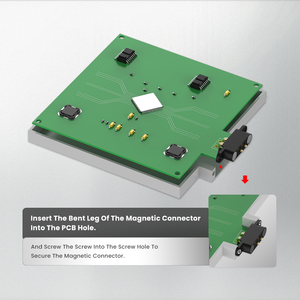 Connettore Magnetico Pogo Pin a 2 Pin con Foro di Montaggio 2.54mm PCB Punta a Corona 12V/24V Tipo Pieghevole per Dispositivi Indossabili/IoT - Product Image 4