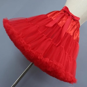 <span class=keywords><strong>Jupon</strong></span> Lolita rouge femme court Halloween Crinoline Mini <span class=keywords><strong>robe</strong></span> de bal sous-jupe <span class=keywords><strong>Rockabilly</strong></span> Tulle Tutu <span class=keywords><strong>robe</strong></span> accessoires de mariage - Product Image 2