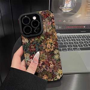 Nouvelle coque de téléphone en silicone motif fleur violette peinte à l'huile pour iPhone 17 16 15 Pro Max, étui pour femme - Product Image 4