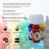 Teinture à base d'eau pour plâtre, 5 couleurs, 10 ml/flacon - Colorant vibrant haute concentration avec excellente solubilité dans l'eau, prêt à être expédié
