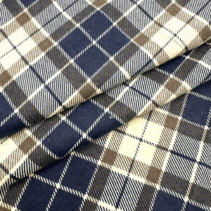 100% algodón suave check tartan reactiva impresa tela de franela para niños/niños camisa - Product Image 4