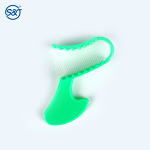 Plateaux d'<span class=keywords><strong>impression</strong></span> manuels en plastique + maille en <span class=keywords><strong>nylon</strong></span> jetables dentaires SJ avec design perforé certifié CE taille adulte/enfants - Product Image 3