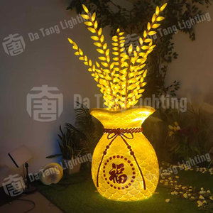 Lumières décoratives colorées en forme de sacs porte-bonheur pour parcs et paysages extérieurs, pour festivals et éclairage événementiel - Product Image 4