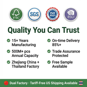 Approvisionnement flexible mondial Chine Thaïlande 50 pièces Cotons-tiges à pointe fine sur bâtonnet en papier avec boîte ronde - Product Image 2