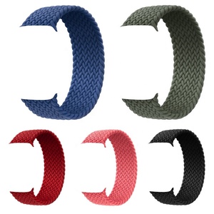 Series 6 SE Watch Strap Elastic Braided Solo <span class=keywords><strong>Loop</strong></span> for iwatch 5/4/<span class=keywords><strong>3</strong></span>/<span class=keywords><strong>2</strong></span> 38mm 42mm For Apple Watch Series 6 Watch Band 40mm 44mm - Product Image 6
