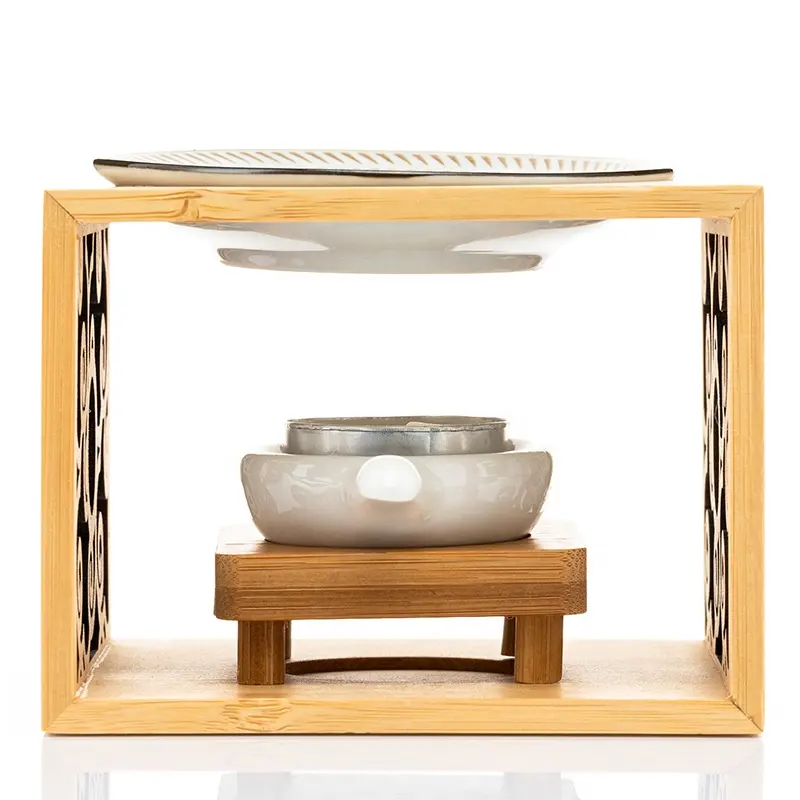 Подсвечник из бамбукового дерева для йоги, медитации, домашний декор, оптовая продажа