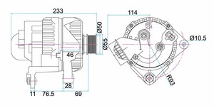 <span class=keywords><strong>Alternateur</strong></span> automatique 12V/120A pour BMW5 BMW3 Series 0123-515-022 SG12B029 13882 13882N 1-2522-01BO 0123515004 0123515022 - Product Image 2
