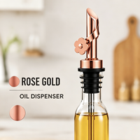Verseur automatique lesté en acier inoxydable et aluminium de qualité alimentaire, multicolores avec couvercle, pour vin, huile, spiritueux - Vente en gros
