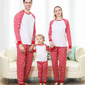 <span class=keywords><strong>Stampa</strong></span> scozzese all'ingrosso orso polare rosso 100% cotone <span class=keywords><strong>pigiama</strong></span> natalizio per bambini <span class=keywords><strong>con</strong></span> vestiti per cani abbinati al <span class=keywords><strong>pigiama</strong></span> natalizio per la famiglia - Product Image 2