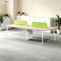 JIUSHUN Mobilier de bureau moderne : Poste de travail en îlot, Table de bureau, Cloison de bureau, Bureau informatique, Poste de travail