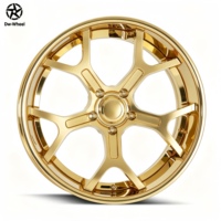 Jantes forgées DW 2 ou 3 pièces, finition or poli, 18, 19, 20 pouces, 5 trous, à profil profond, à rayons en Y, concaves, fournisseur d'usine, compatibles avec les jantes Chevrolet C7