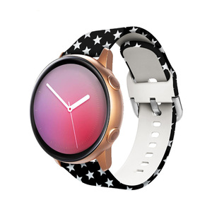 20Mm 22Mm Hoa Hướng Dương Leopard Mô Hình In Cao Su Màu Tinh Khiết Ban Nhạc Đồng Hồ Chất Lượng Thể Thao Không Khí Lỗ Silicone Ban Nhạc Đồng Hồ Dây Đeo - Product Image 5