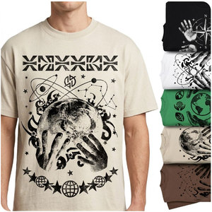 เสื้อยืดลายกราฟิกสไตล์เรโทร แบบยูนิเซ็กซ์ พิมพ์ลายที่อก ผ้าคอตตอนเนื้อหนา ฟรีไซส์ มีสินค้าในสต็อก จัดส่งจากจีน จำนวนมาก - Product Image 2