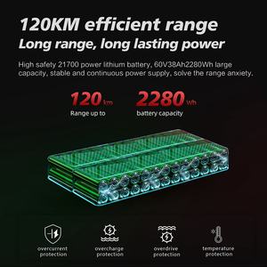 Envío Gratis a la UE y EE. UU., Patinete Eléctrico Plegable Boyueda S3 Todoterreno de 11 Pulgadas, 85 km/h, para Adultos, Batería de Litio de 60 V y 38 Ah, Motor Dual de 6000 W - Product Image 4