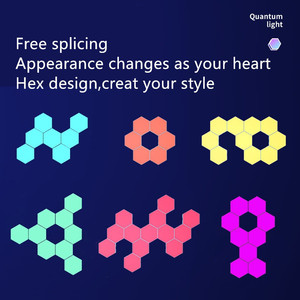 Sept couleurs nouvelle télécommande LED lampe quantique hexagonale lampe de maison intelligente pour <span class=keywords><strong>studio</strong></span> de danse de salle de jeux - Product Image 4