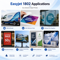 Imprimante à solvant écologique GCLOR Easyjet 1802 Dual I3200 1,8 m pour l'impression d'autocollants de voiture et de bannières flexibles