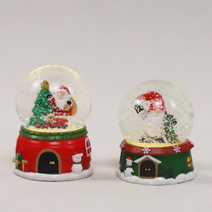 Tùy Chỉnh Quả Cầu Tuyết Halloween Quả Cầu Nước Tùy Chỉnh Nhựa Lễ Hội Santa & <span class=keywords><strong>Snowman</strong></span> & Halloween Bức Tượng Tuyết Quả Bóng - Product Image 2