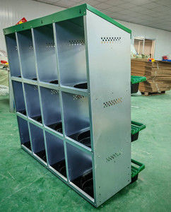 Nido per Galline Multifunzionale a Doppio Strato con 12 Scomparti per la Deposizione delle Uova con Vassoi Rimovibili - Product Image 6